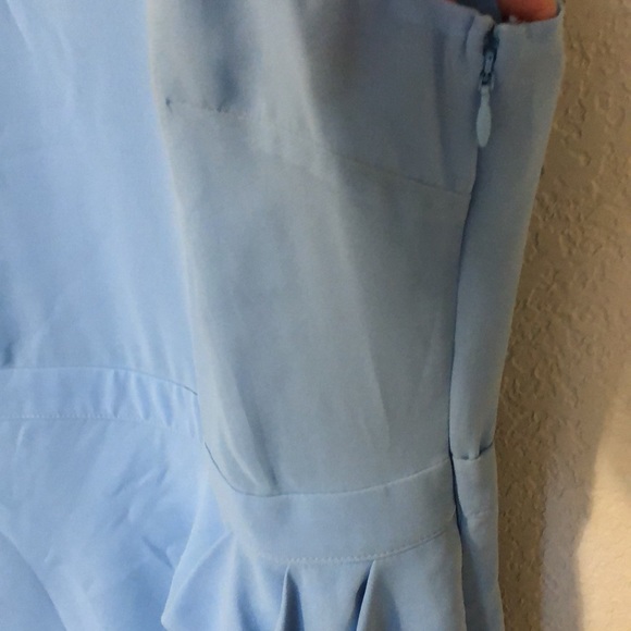 Michael Costello x REVOLVE Lexa mini one shoulder Dress in Light Blue - Picture 7 of 13